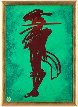 CARL FREDRIK REUTERSWÄRD, färglitografier 3 st, signerad och numrerade HC samt  1 st  med påskrift von Hancken Operan.