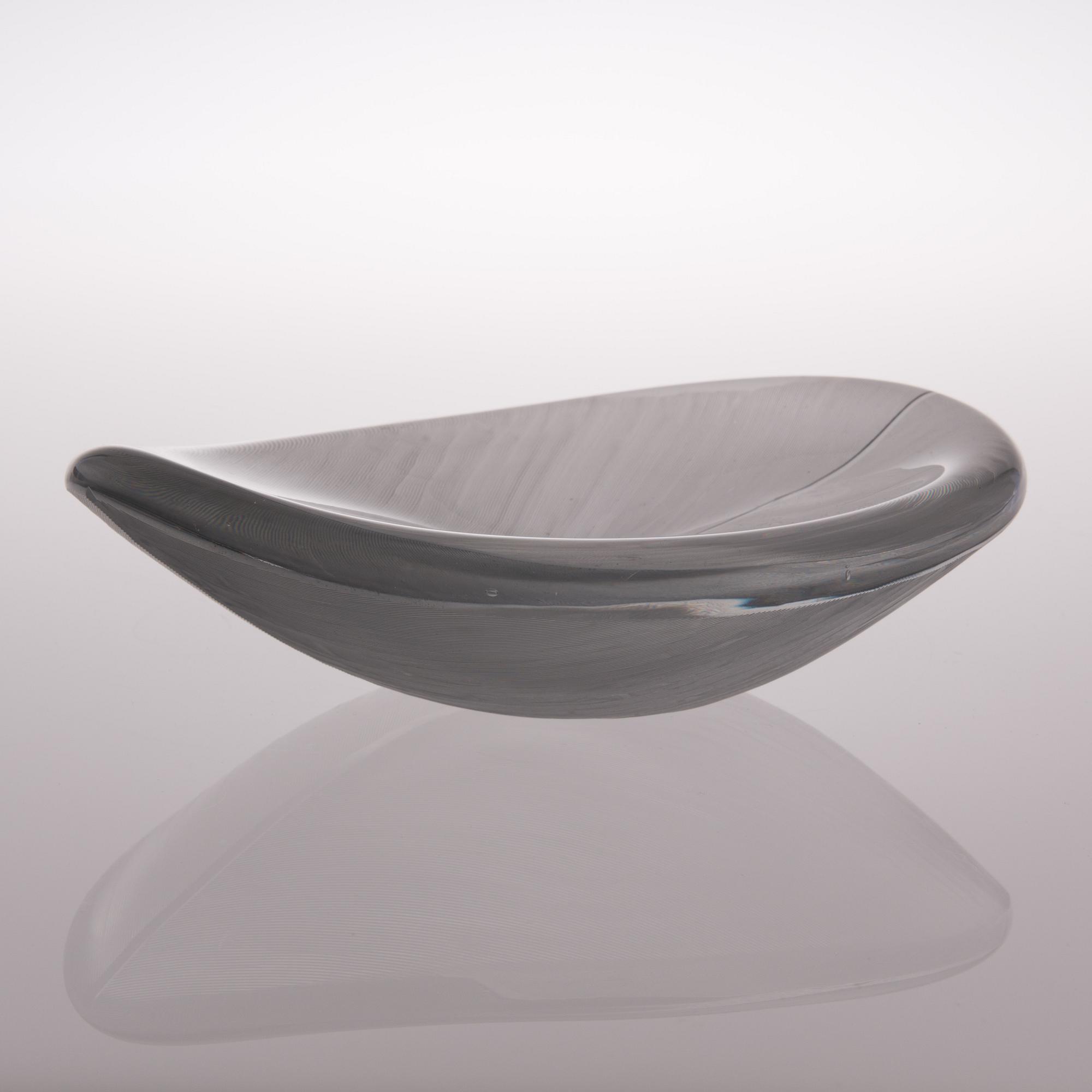 A "Leaf" dish signed Tapio Wirkkala Iittala.