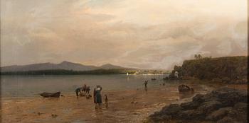 OSCAR KLEINEH, CRAB FISHING AT EBB TIDE.