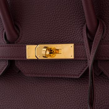 HERMÈS, Birkin 35 Bordeaux, 2017.