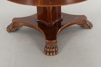 AN EMPIRE STYLE TABLE FROM AROUND 1900.