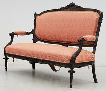 SOFFA, Louis XVI-stil, omkring 1900.