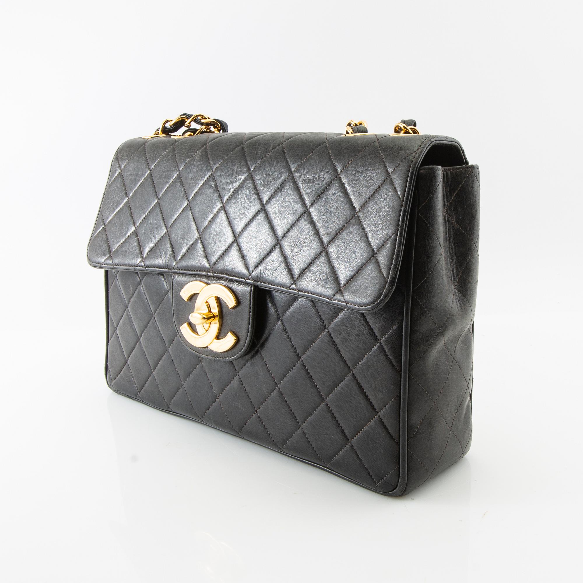 Chanel, bag, "Jumbo Single Flap Bag", 1994-96.