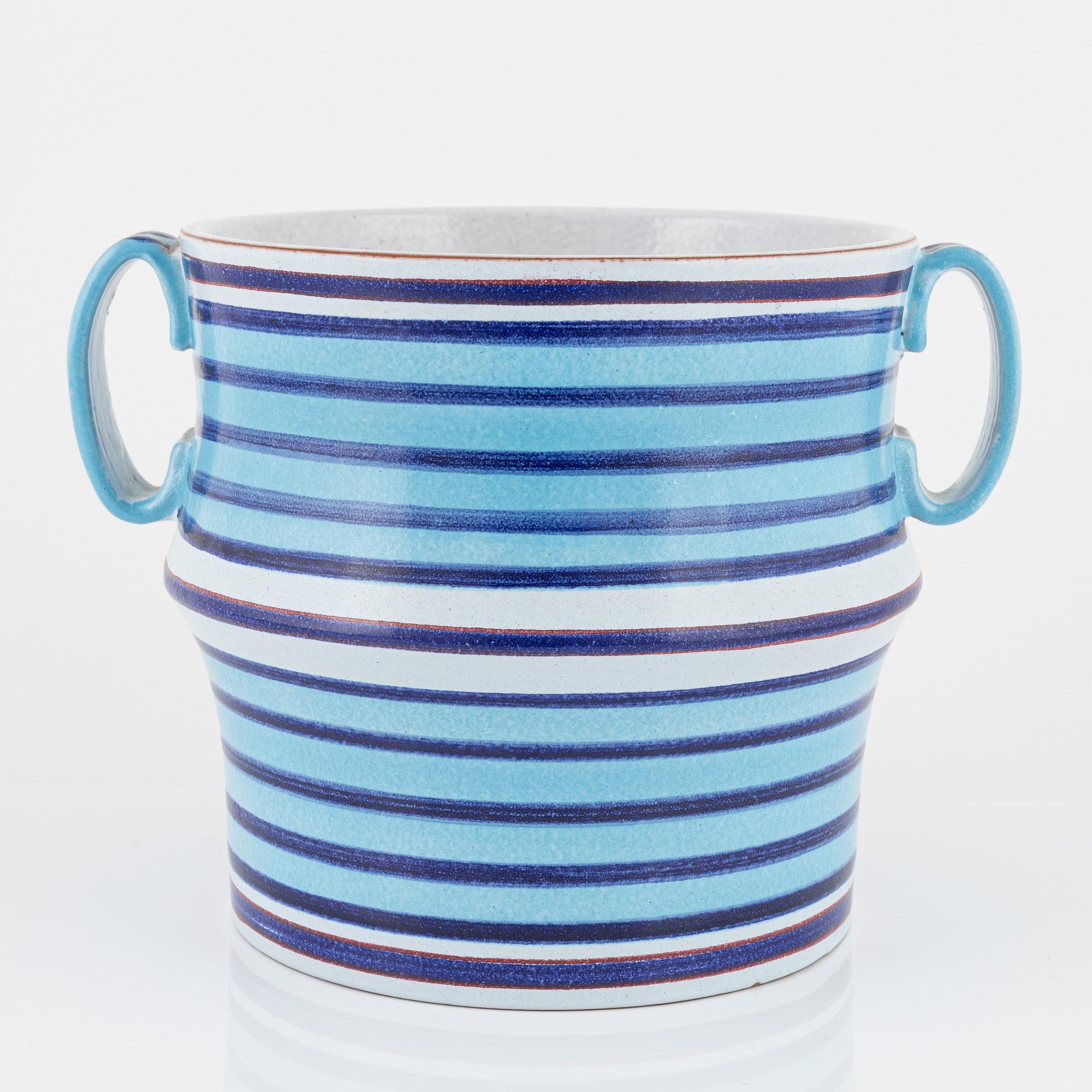 Stig Lindberg, an earthenware pot, Gustavsberg Studio, Sweden.