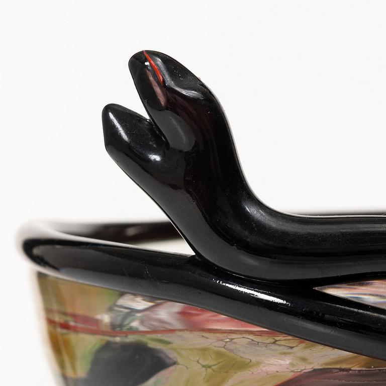 Ulrica Hydman-Vallien, a bowl, Kosta Boda.