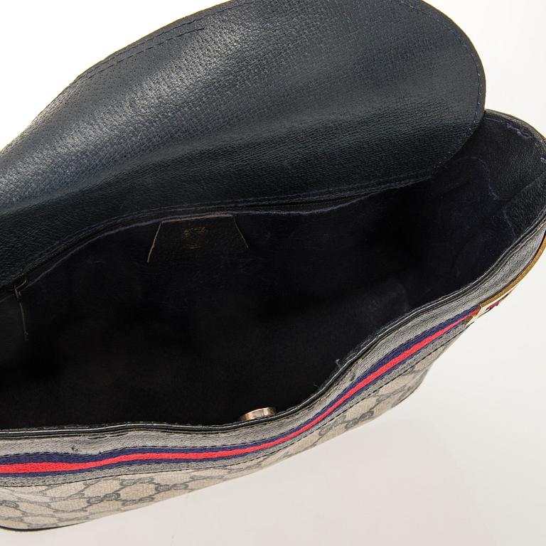 GUCCI, AXELREMSVÄSKA, 1980-tal.