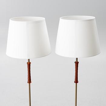 Golvlampor ett par, Nybro Armaturfabrik, 1900-talets andra hälft.