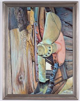 Gunnar Stålbrand, oil on panel, signed and dated -83.