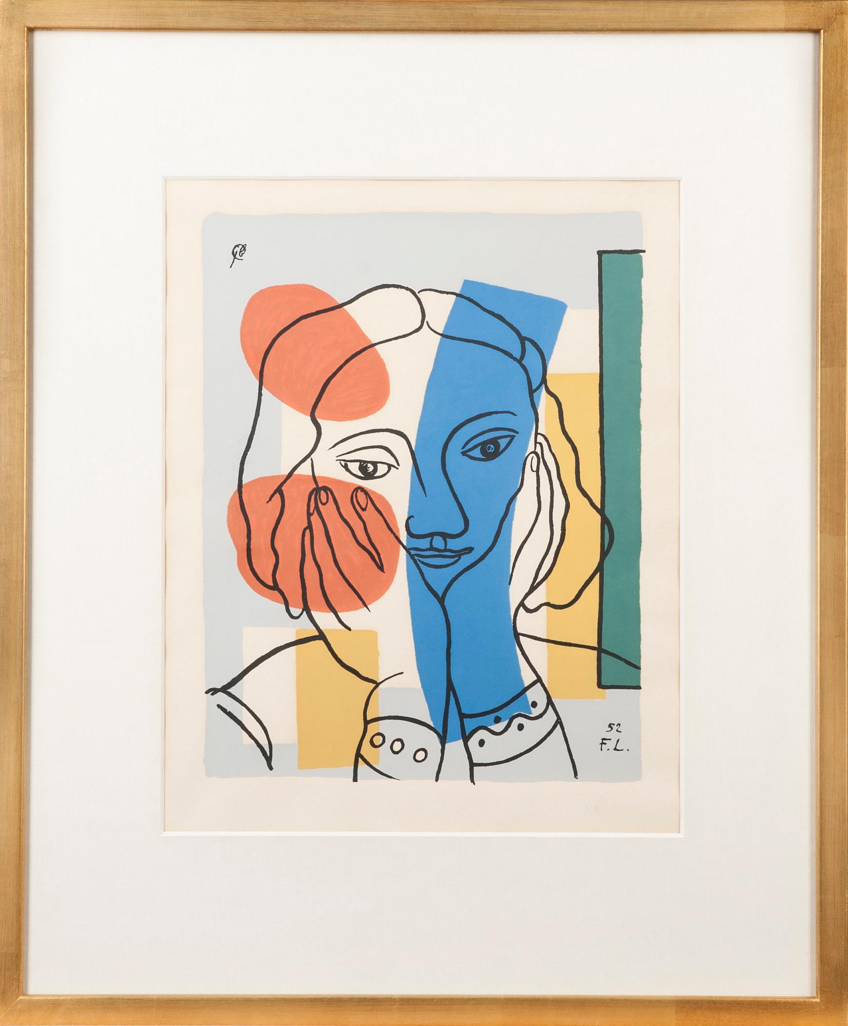FERNAND LÉGER, serigrafi, signerad i plåten, och daterad -52.