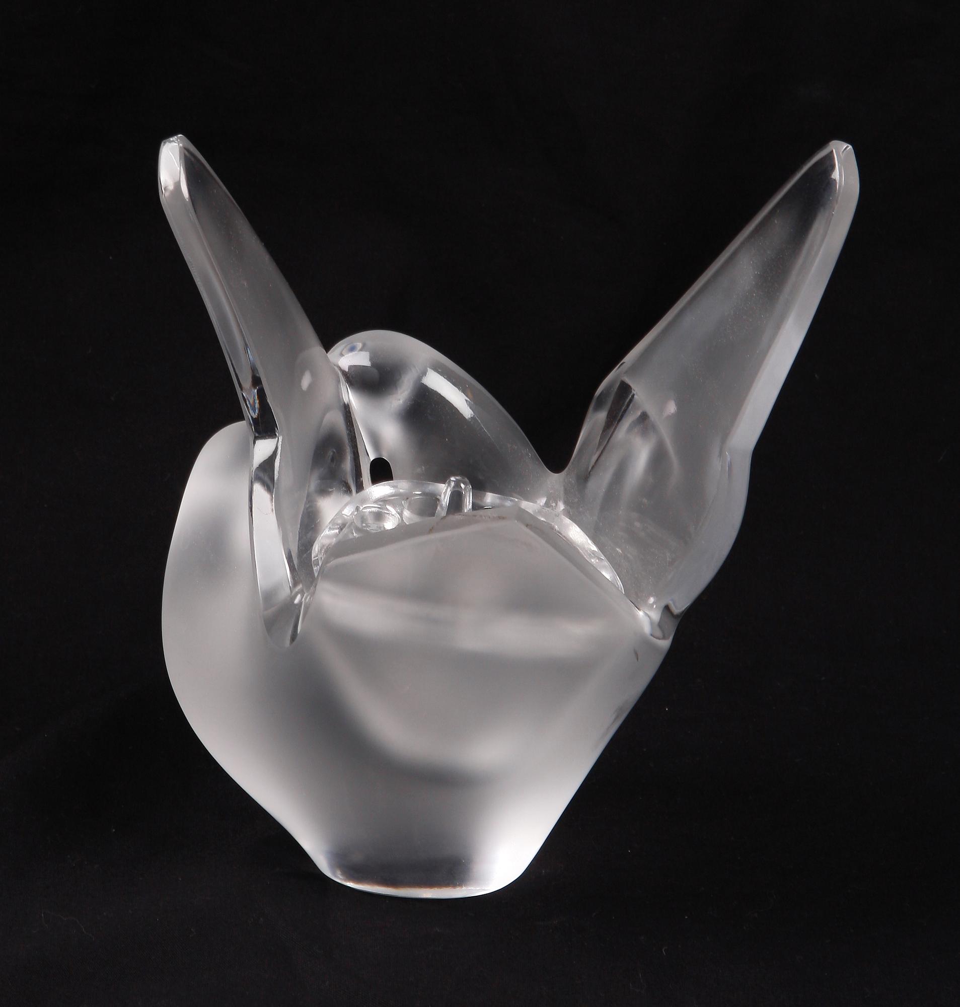 VAS, glas, Lalique, Frankrike. Sign.