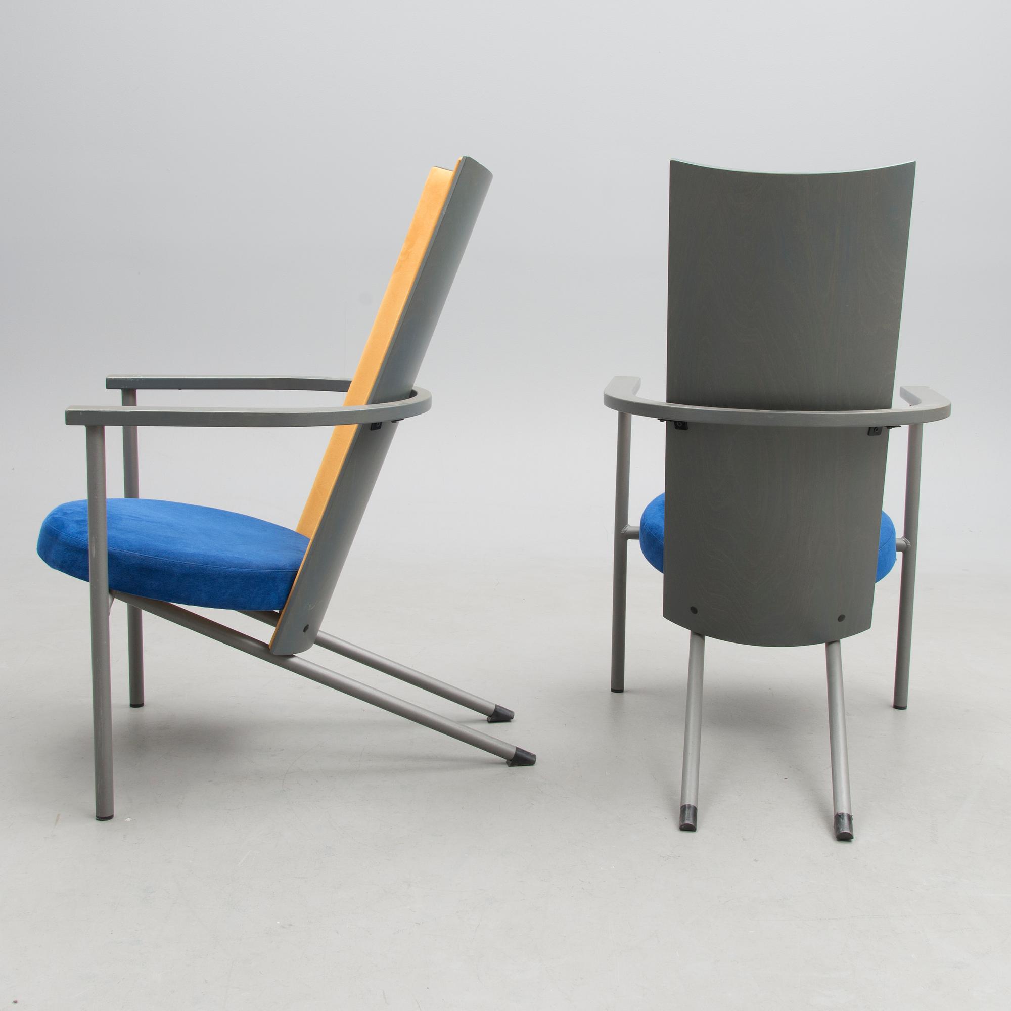 TIMO SAARNIO, NOJATUOLEJA, 3 KPL, "Intimo", Martela. Malli suunniteltu 1989.