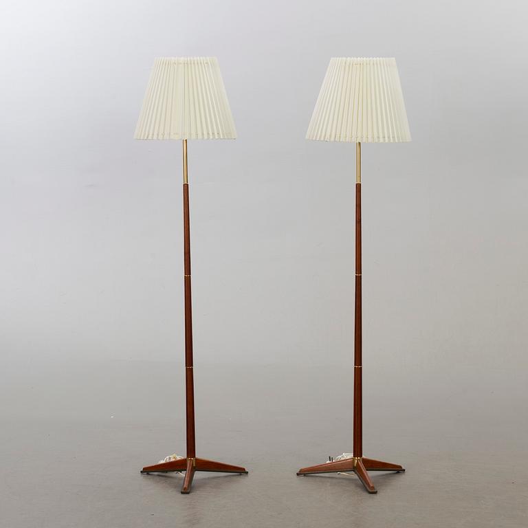 A pair of floor lamps, MAE, Möller Armatur Eskilstuna, 1950-tal.