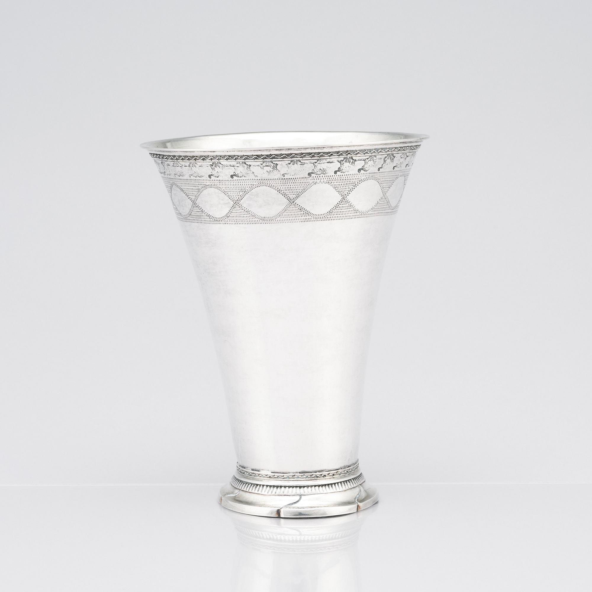Johan Martin Loëll, bägare, silver, Falun 1794.