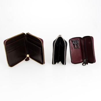 MULBERRY, Key holder, Zip around small wallet and purse.