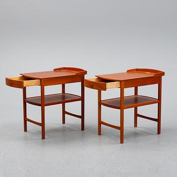 Carl Malmsten, a pair of 'Birgitta' bedside tables.