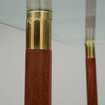 SOFFBORD, glas, trä, 1960-tal.