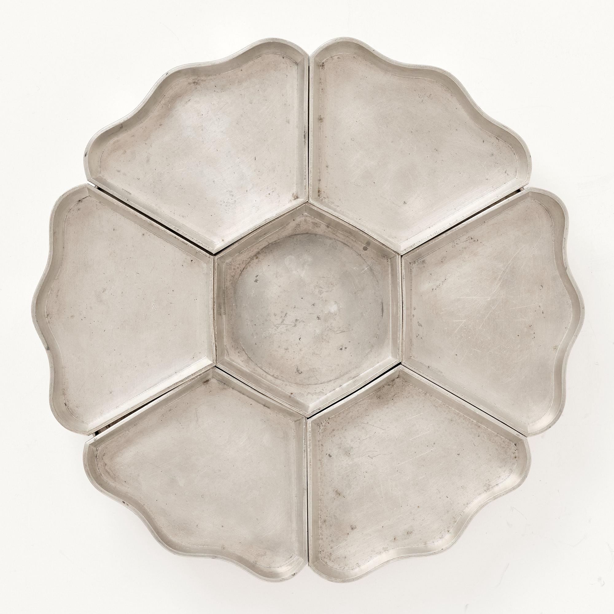 Firma Svenskt Tenn, a pewter cabaret, Stockholm 1930.