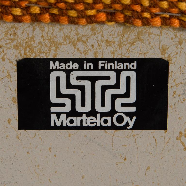 OLLI MANNERMAA, FÅTÖLJER,ETT PAR, "Vista", tillverkare Martela, 1970-tal.