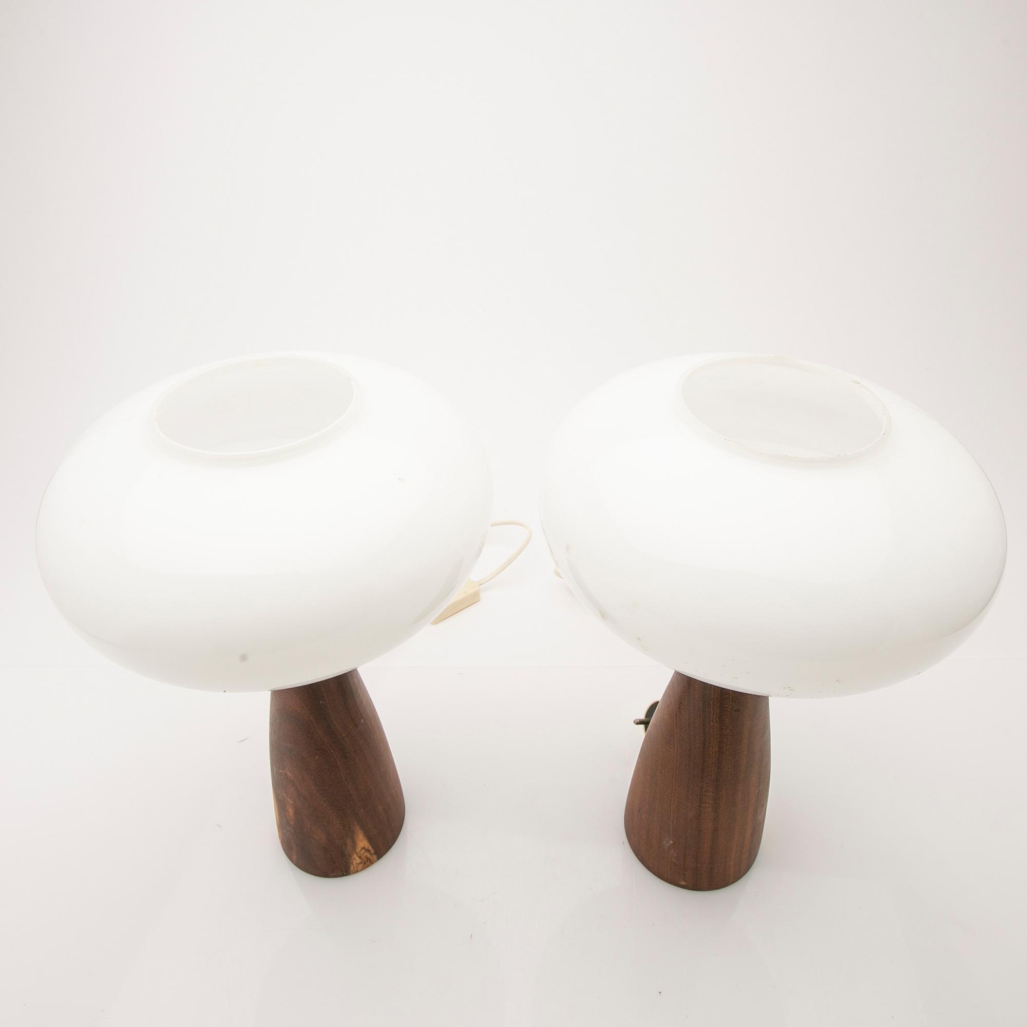 Pair of table lamps, 1970s.