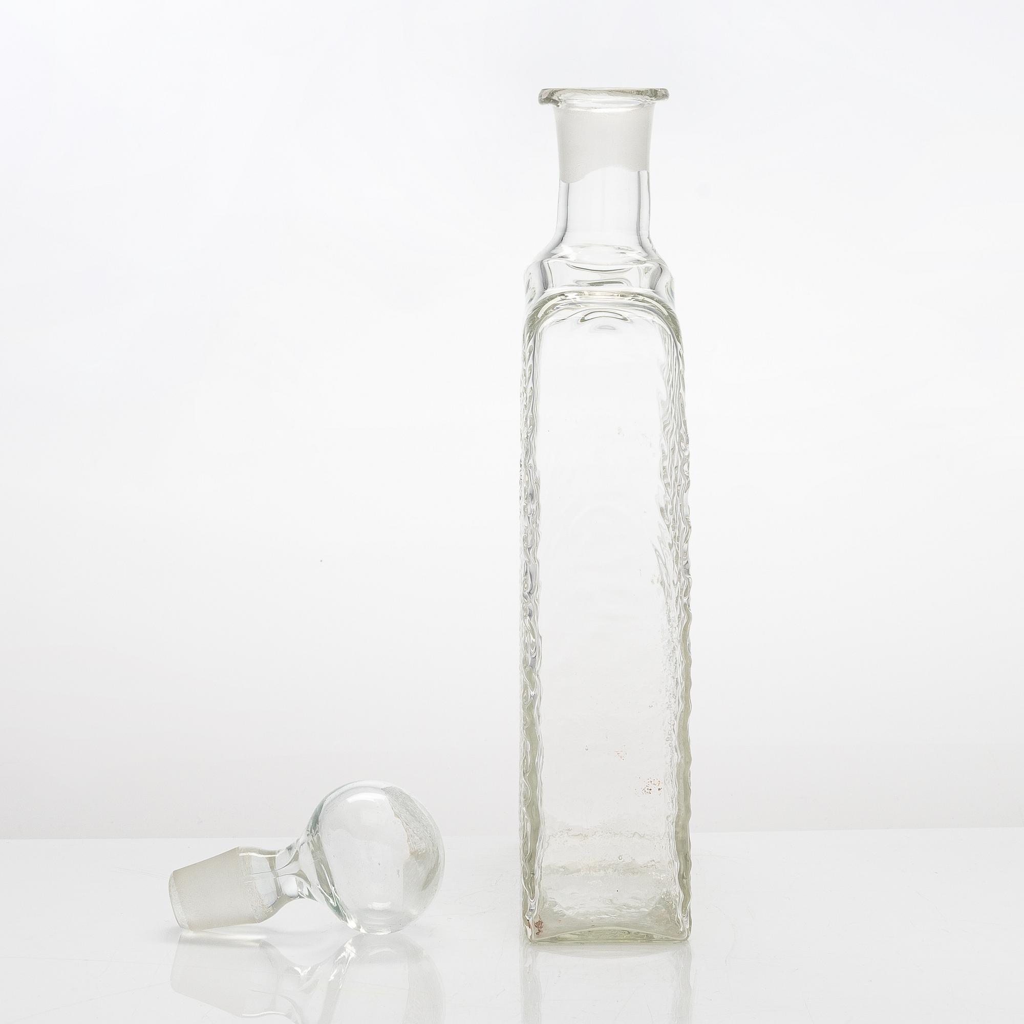 Nanny Still, a 5-piece 'Flindari' glassware set, Riihimäen lasi 1964-1968.