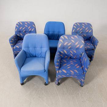 Armchairs 5 pcs DUX 1980s/90s.