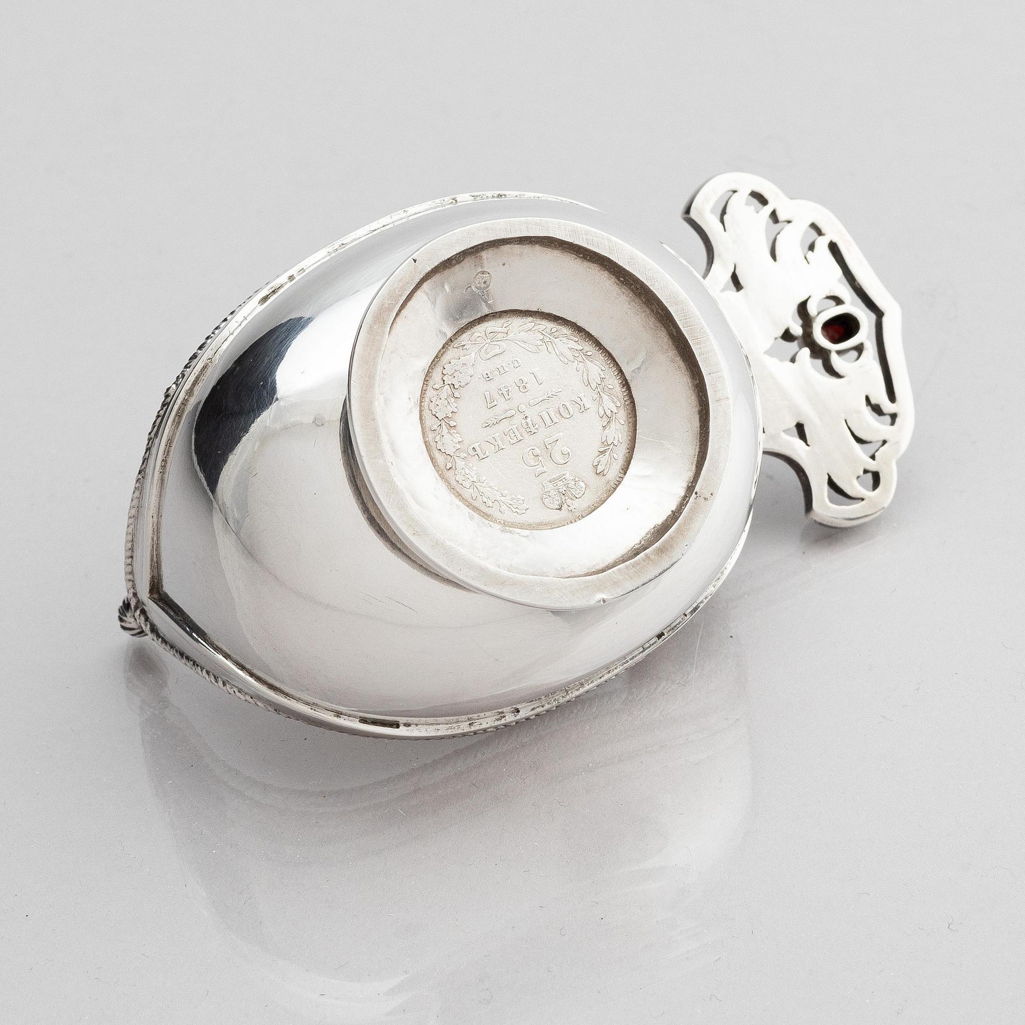 Kåsa, silver, oidentifierad mästare, Lettland ca 1920-1939.