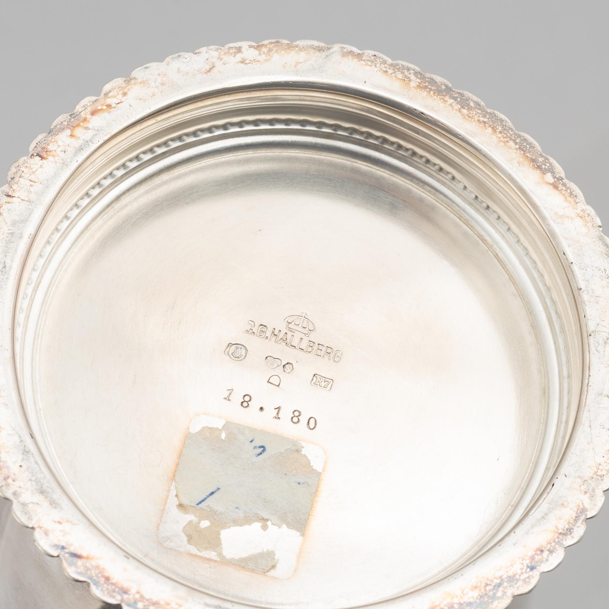 CG Hallberg, cup, silver, Stockholm 1919.