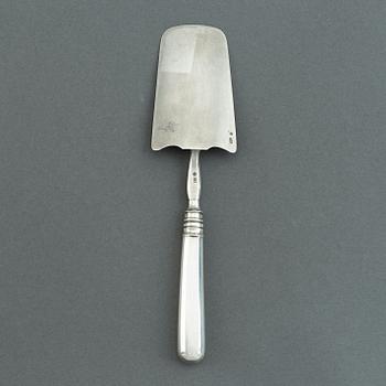 A russian silver serving spoon,  St Petersburg 1908-26.