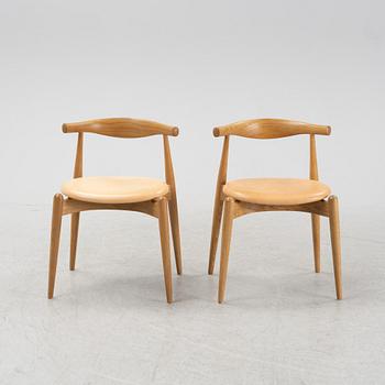 Hans J Wegner, stolar 6 st, modell CH-20, Carl Hansen & son, formgiven 1956.