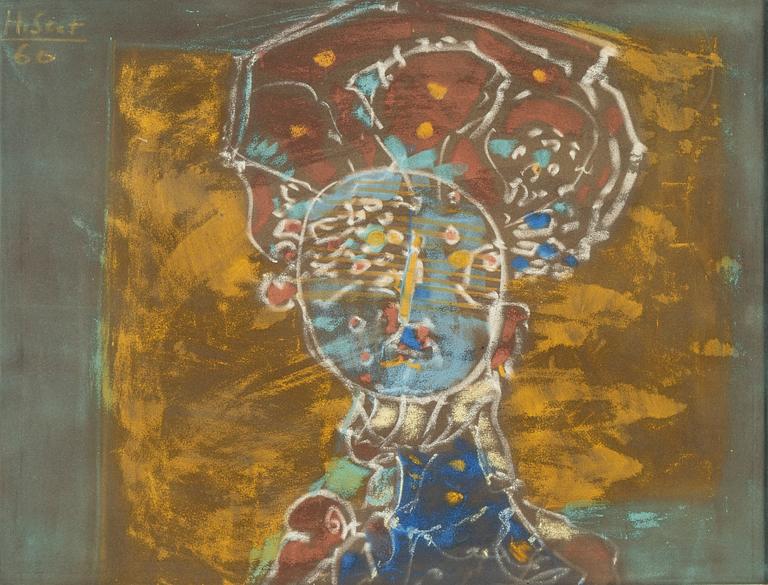 Henri Sert, pastel on paper mounted on paper, signed and dated -60.