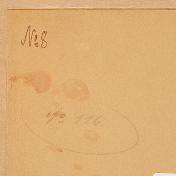 Carl Fredrik Hill, Horse with figure in Roman chariot.