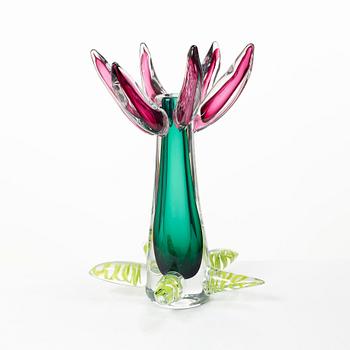 Erik Höglund, A unique glass vase, Strömbergshyttan, 1991.