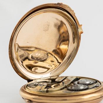 Pocket watch, Pateck Genève, hunter, 53 mm.