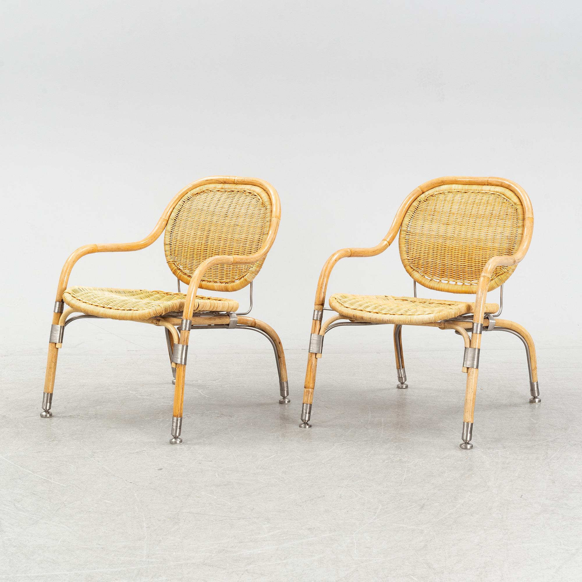 Mats Theselius, a pair of "Nätön" armchairs, IKEA PS, 2000s.