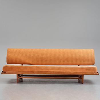 Grete Jalk, A teak sofa/daybed, Poul Jeppesen, Denmark, 1960's/1970's.