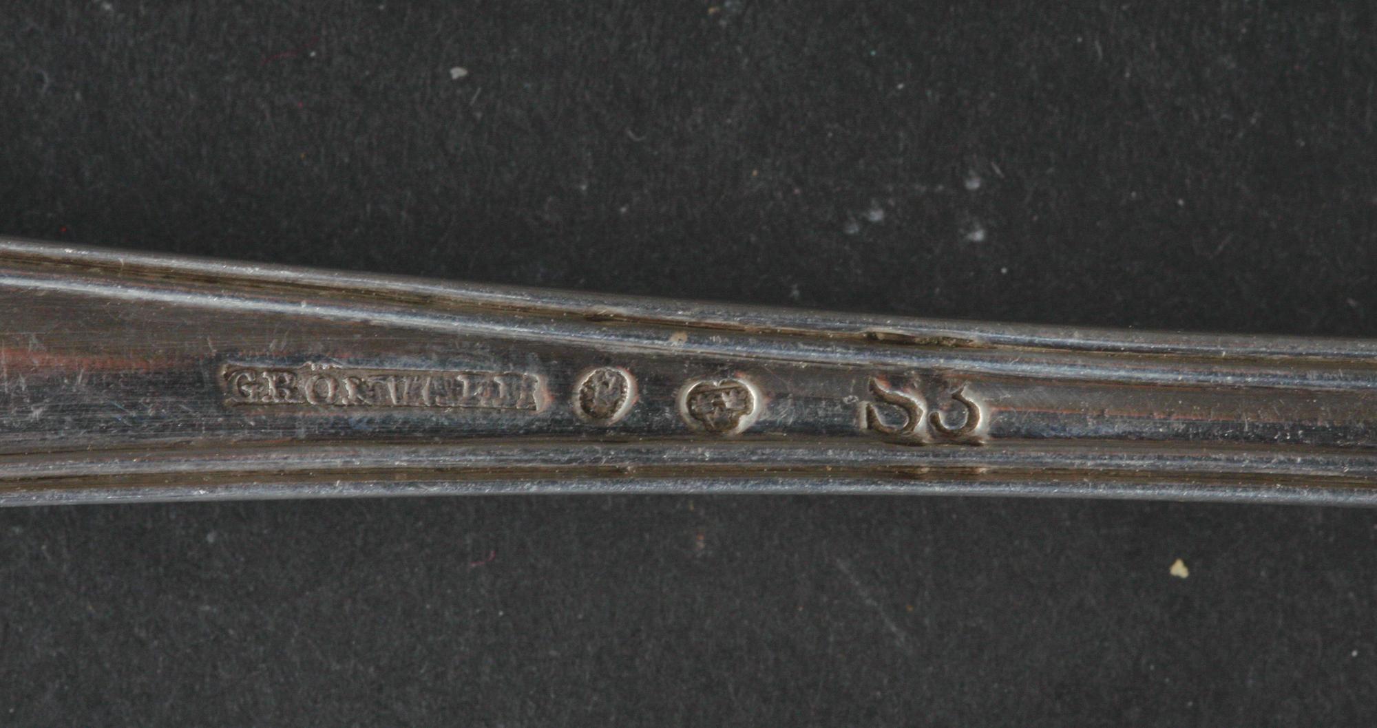 SOCKERSTRÖARE, silver, Grönwall 1824.