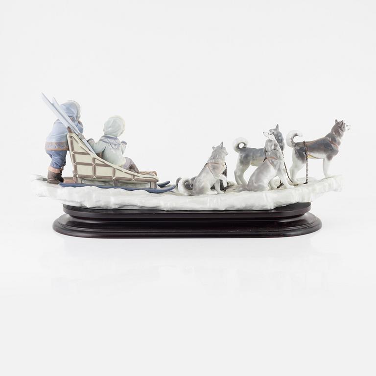 Salvador Debón, figurgrupp, porslin, Lladró, Spainen, 1990.