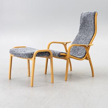 Yngve Ekström, armchair with footstool, 'Lamino', Swedese.