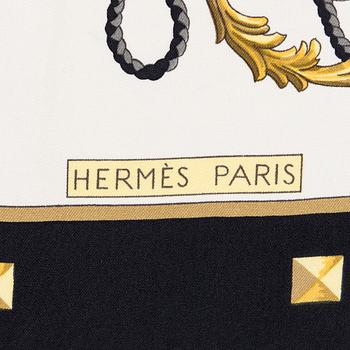 Hermès,  a 'Le Cléfs' silk scarf.