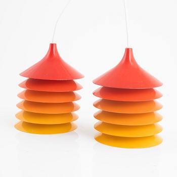 Bernt Boysen, window lamps/ceiling lamps, 2 pcs, "Duett", IKEA, second half of the 20th century.