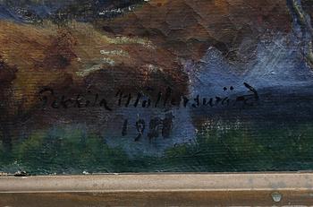 PEKKILA MÖLLERSWÄRD, olja på duk, signerad.