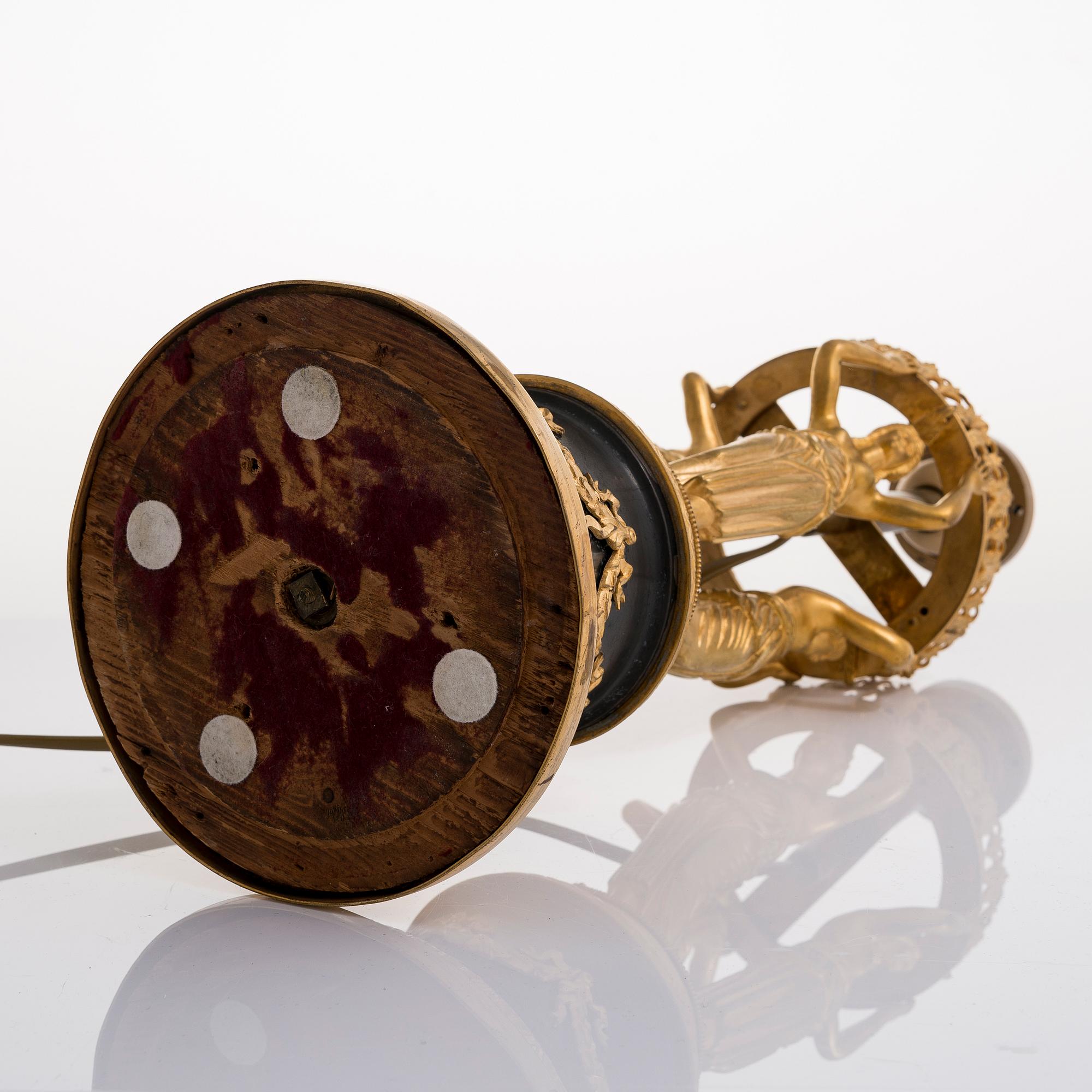 BORDSLAMPA, empire, Ryssland 1800-talets första hälft.