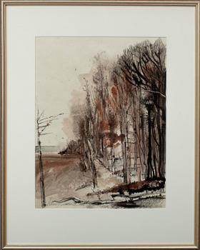 MAUNO LAPPALAINEN, akvarell samt tusch, sign. och dat. -76.