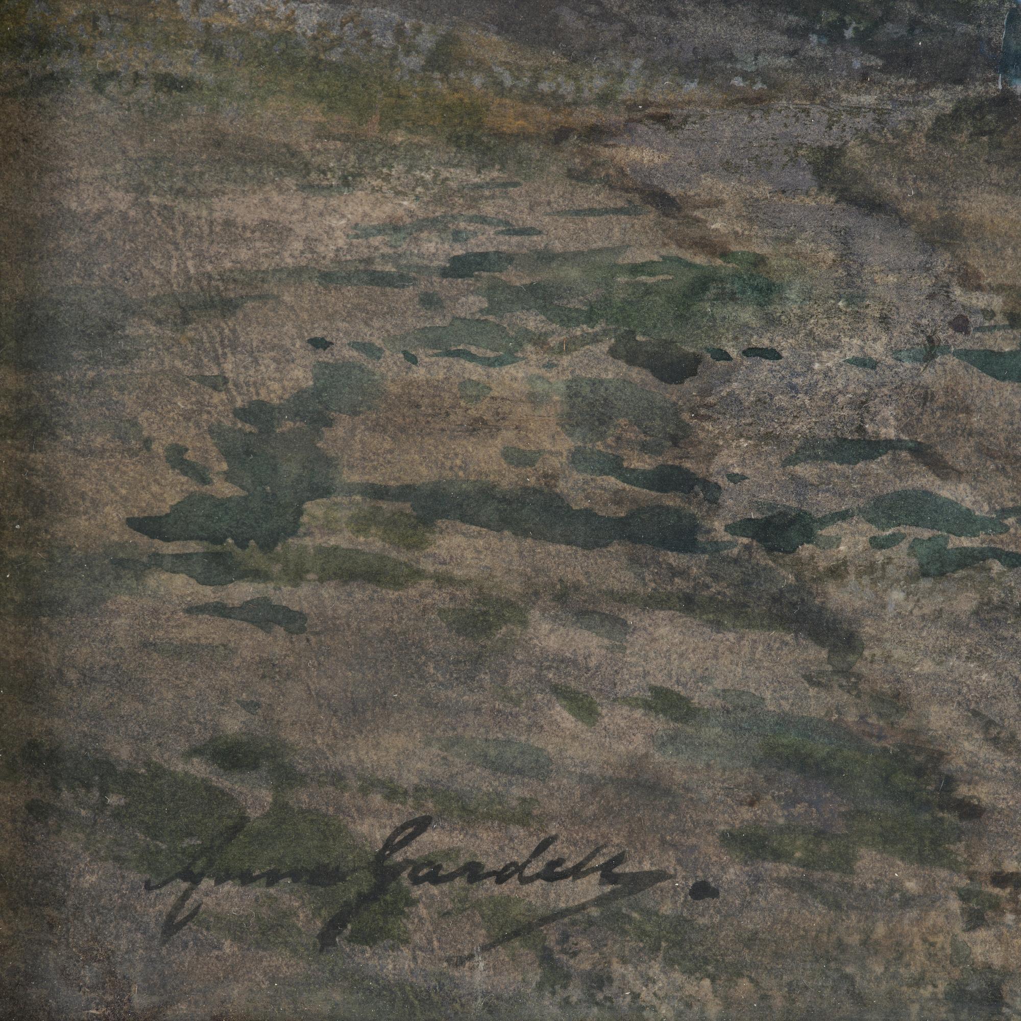 Anna Gardell-Ericson, Moonlight Landscape with Figures.