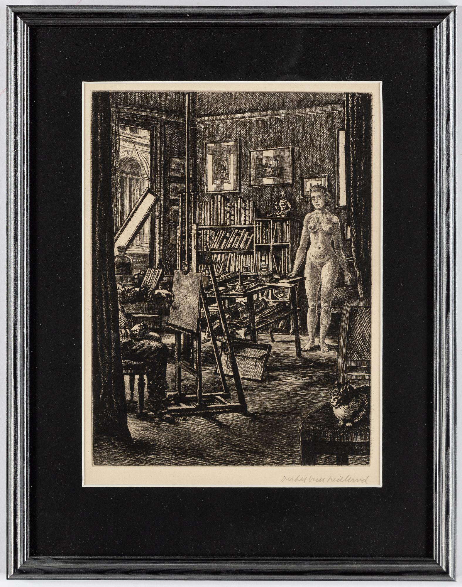 BERTIL BULL HEDLUND, etchings, 10, signed.