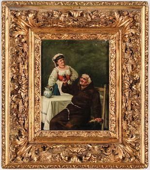 GIUSEPPE GARINEI, olja på duk, signerad och daterad 1884.