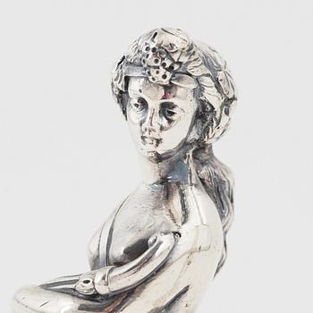 Walker & Hall, a silver figurine, Sheffield early 20th century.