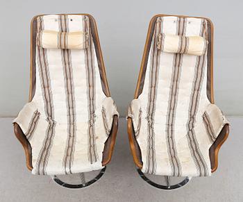 FÅTÖLJER, 1 par, "Jetson", Bruno Mathsson, Dux, 1900-talets andra hälft.