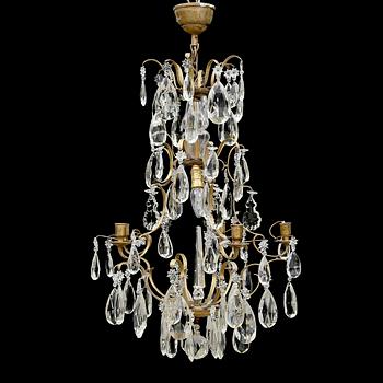 LJUSKRONA, barockstil, 1900-talets första hälft. Höjd ca 65 cm.