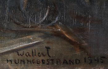AXEL WALLERT, signerad samt daterad 1945.